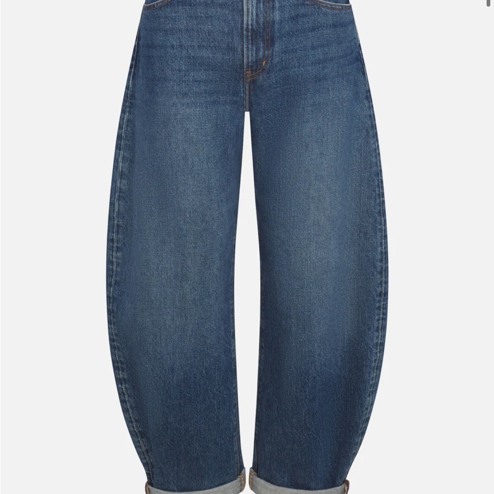 Frame Denim Medium Blue Bubble/Horseshoe Jeans